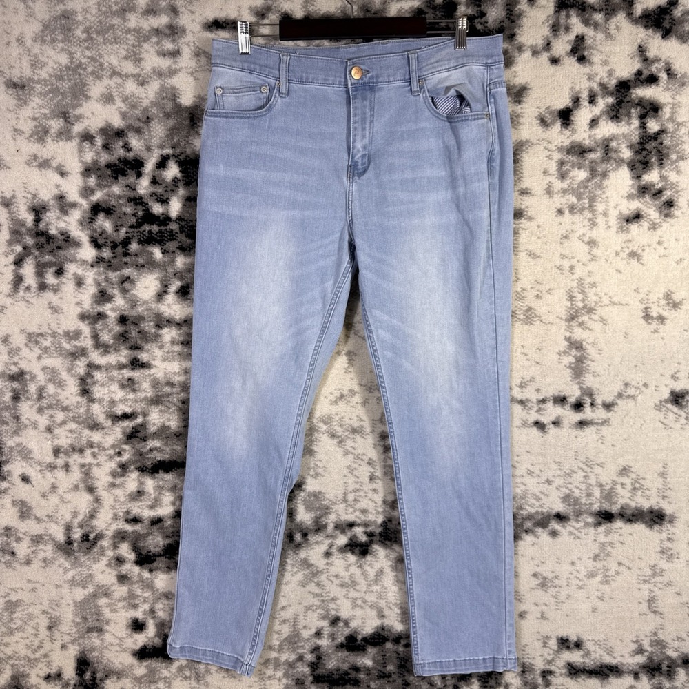 Mugsy Grands Jeans Mens Size 36x32 Light Wash Performance Stretch Soft